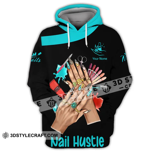 Unisex Shirt - Custom Nails Hustle Shirt style option 3