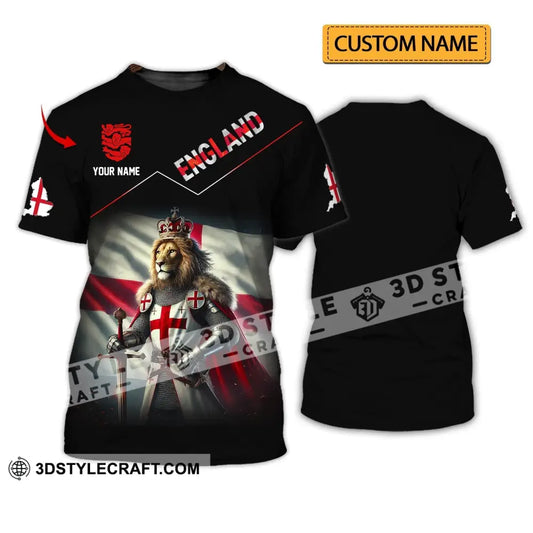 Unisex Shirt - Custom Name 2024 Euro Cup England Team T-Shirt