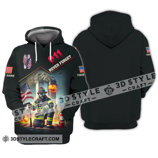 Unisex Shirt - Custom Name 911 Shirt, Never Forget style option 3