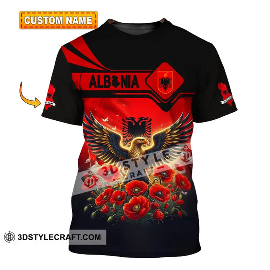 Unisex Shirt, Custom Name Albania Shirt, Albania Polo Long Sleeve, Albania Gift style option 1