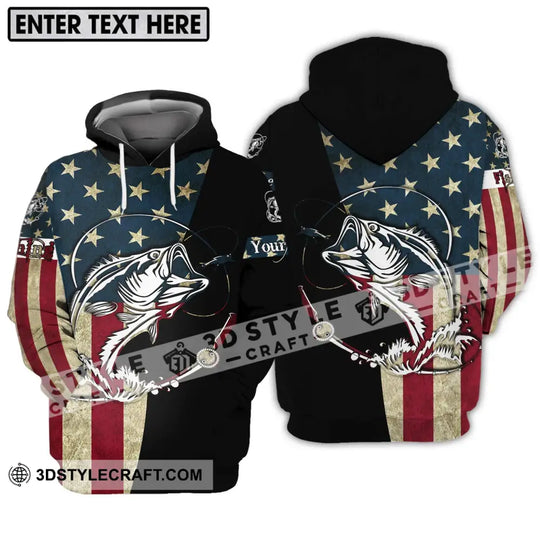 Unisex Shirt - Custom Name America Fishing Lover Shirt style option 3