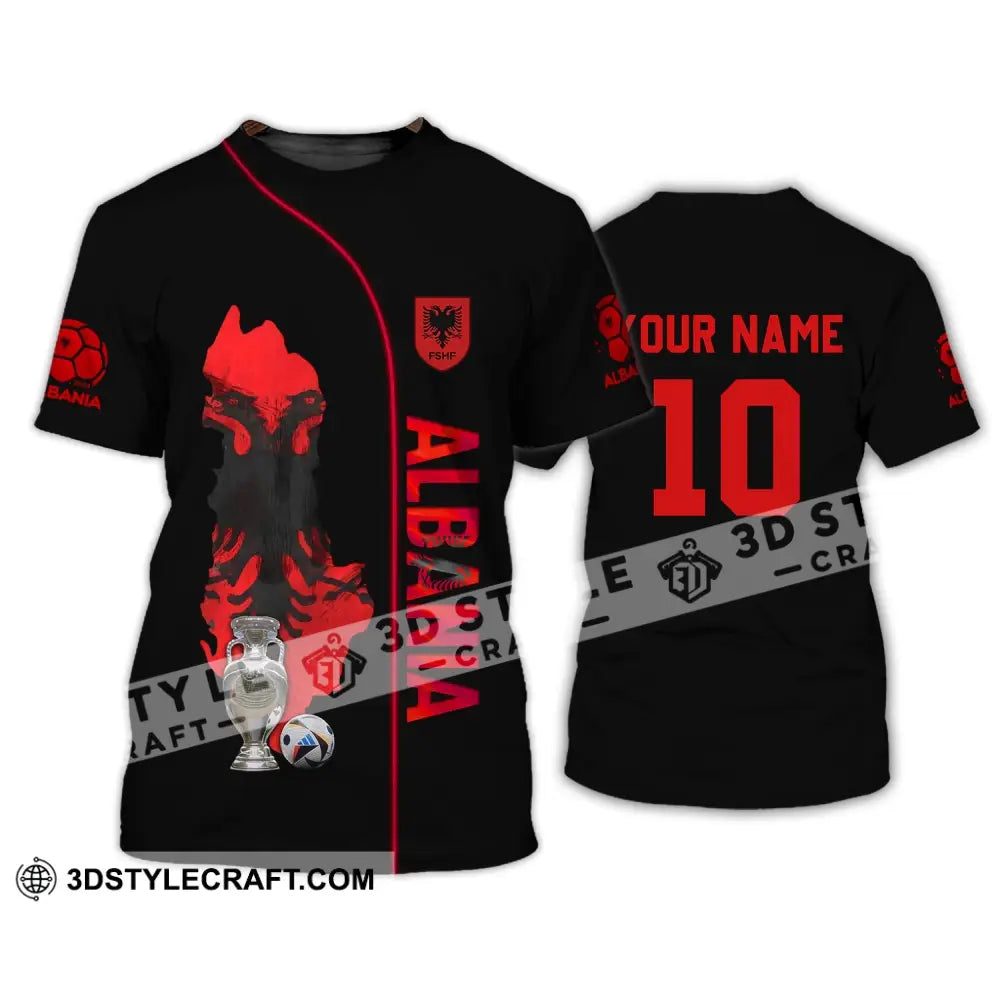 Unisex Shirt - Custom Name And Number Albania National Team Euro 2024 T-Shirt / S T-Shirt