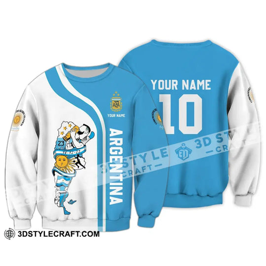 Unisex Shirt - Custom Name And Number Shirt, Argentina National Team AFA style option 4