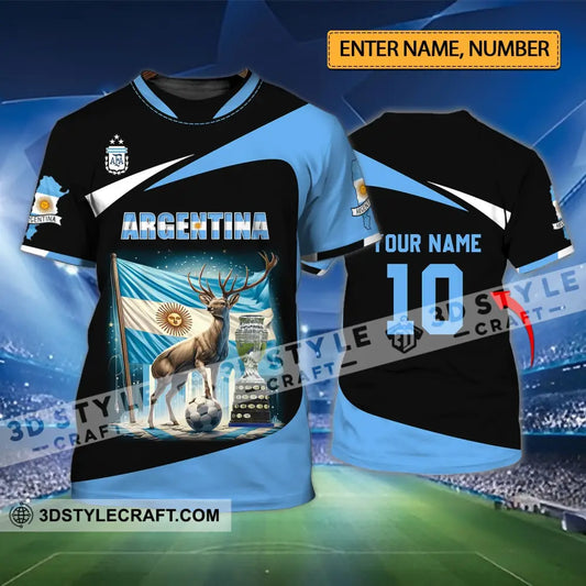 Unisex Shirt - Custom Name And Number Argentina National Team Lover T-Shirt