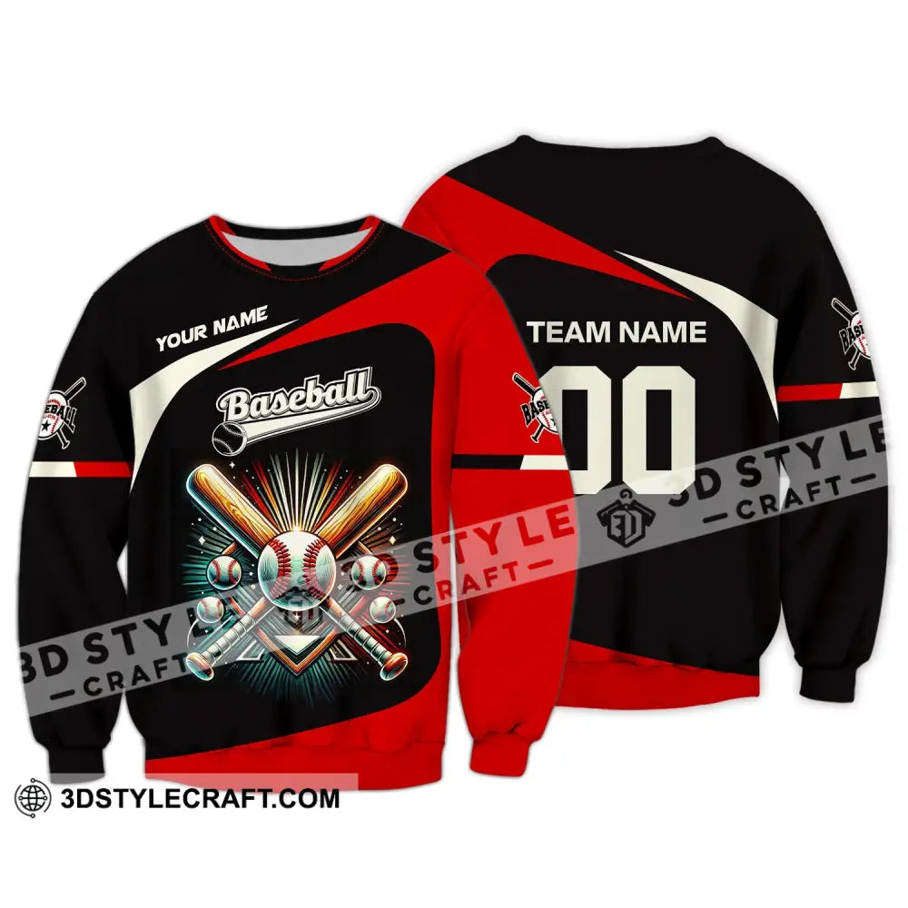 Unisex Shirt Custom Name And Number Baseball Polo Long Sleeve / S T-Shirt