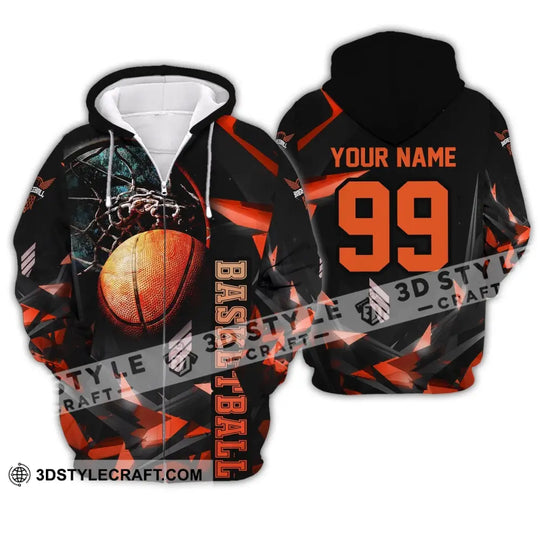 Unisex Shirt, Custom Name and Number Basketball Polo Shirt, Basketball Club Uniform, Basketball T-Shirt style option 4