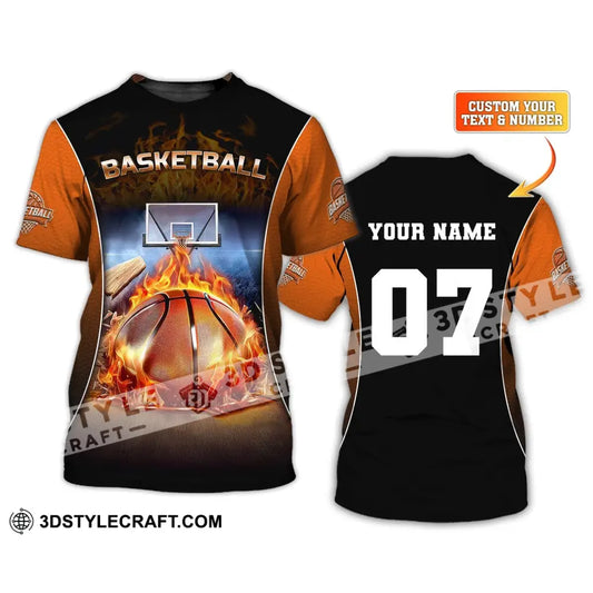 Unisex Shirt Custom Name And Number Basketball T-Shirt Gift For Player