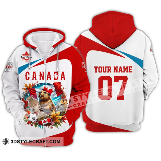 Unisex Shirt - Custom Name And Number Shirt, Canada Team Copa 2024 style option 3
