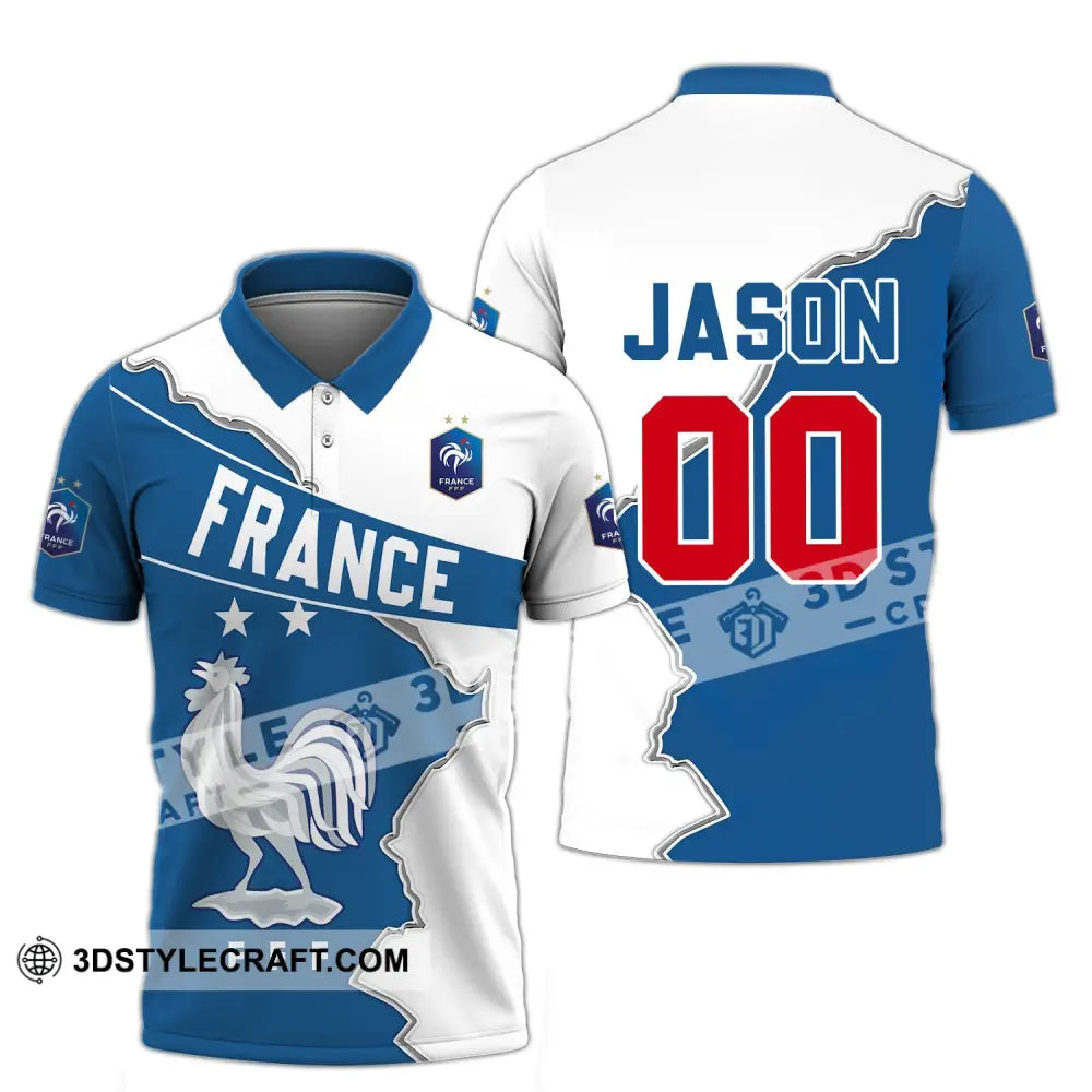 Unisex Shirt - Custom Name And Number Chicken France Fff Team Lover Euro 2024 Polo / S T-Shirt