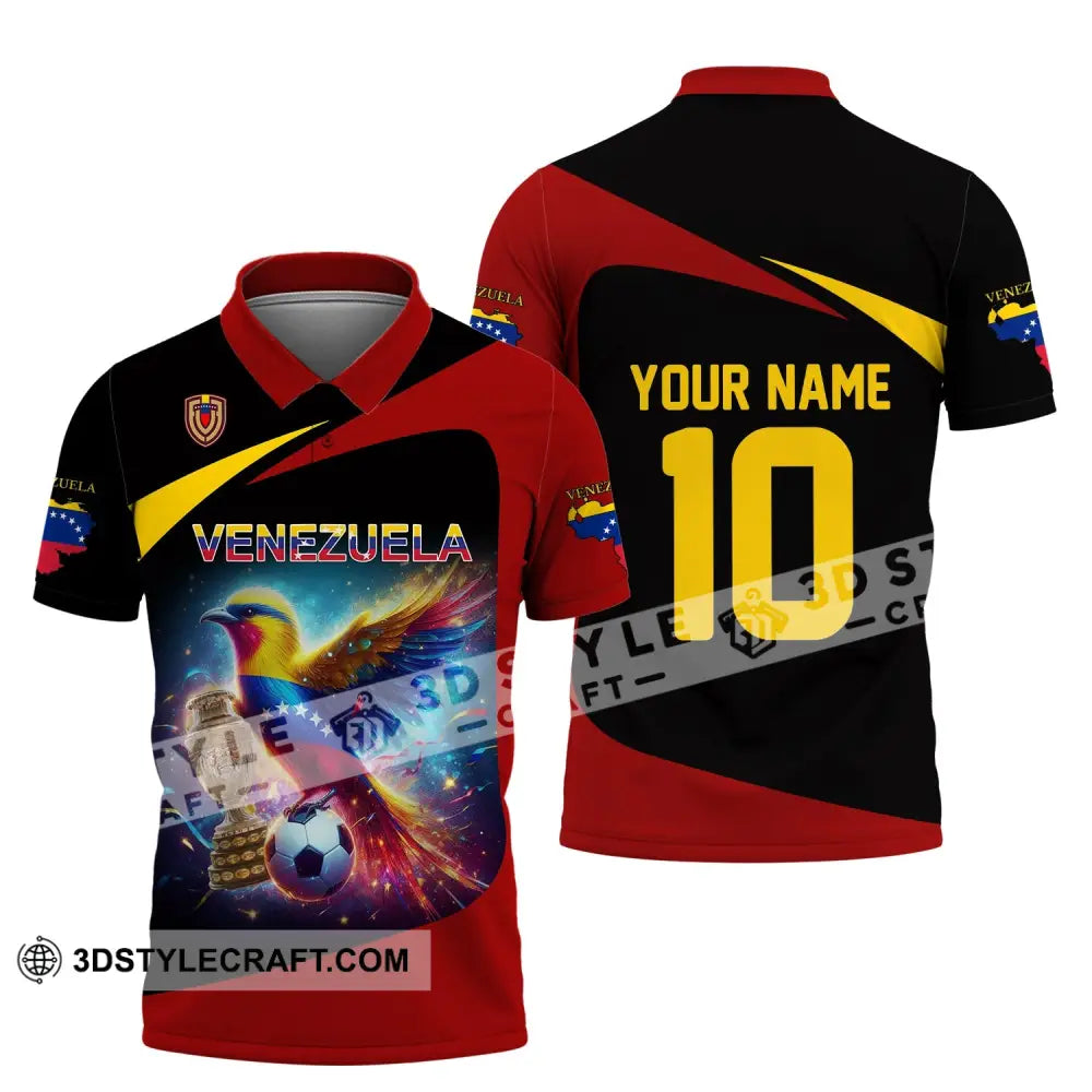 Unisex Shirt - Custom Name And Number Copa 2024 Cup Sport Venezuela Team Polo / S T-Shirt