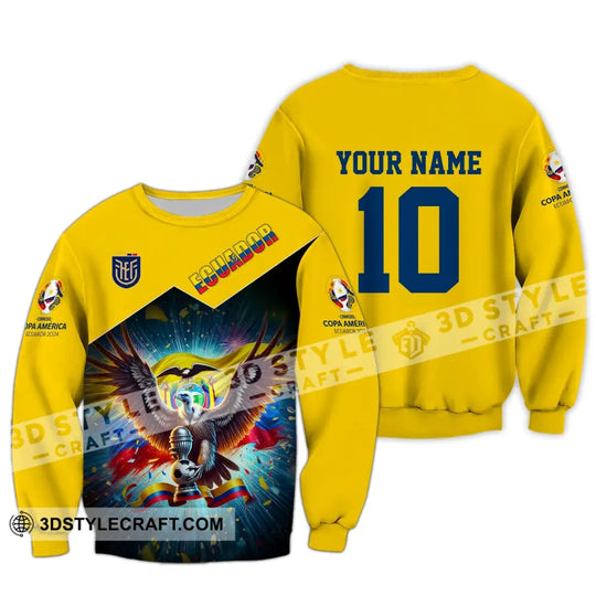 Unisex Shirt - Custom Name And Number COPA 2024 Sport Shirt, Ecuador Team style option 4