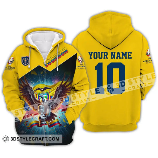 Unisex Shirt - Custom Name And Number COPA 2024 Sport Shirt, Ecuador Team style option 3
