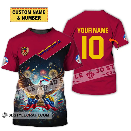 Unisex Shirt - Custom Name And Number COPA 2024 Sport Shirt, Venezuela Team style option 1