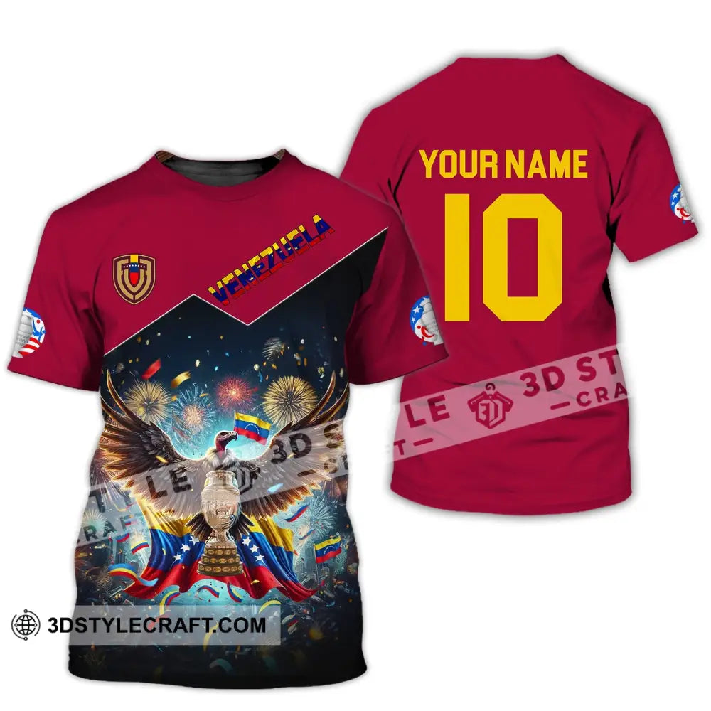 Unisex Shirt - Custom Name And Number Copa 2024 Sport Venezuela Team T-Shirt / S T-Shirt