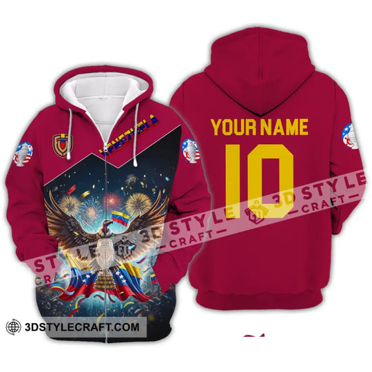 Unisex Shirt - Custom Name And Number COPA 2024 Sport Shirt, Venezuela Team style option 3