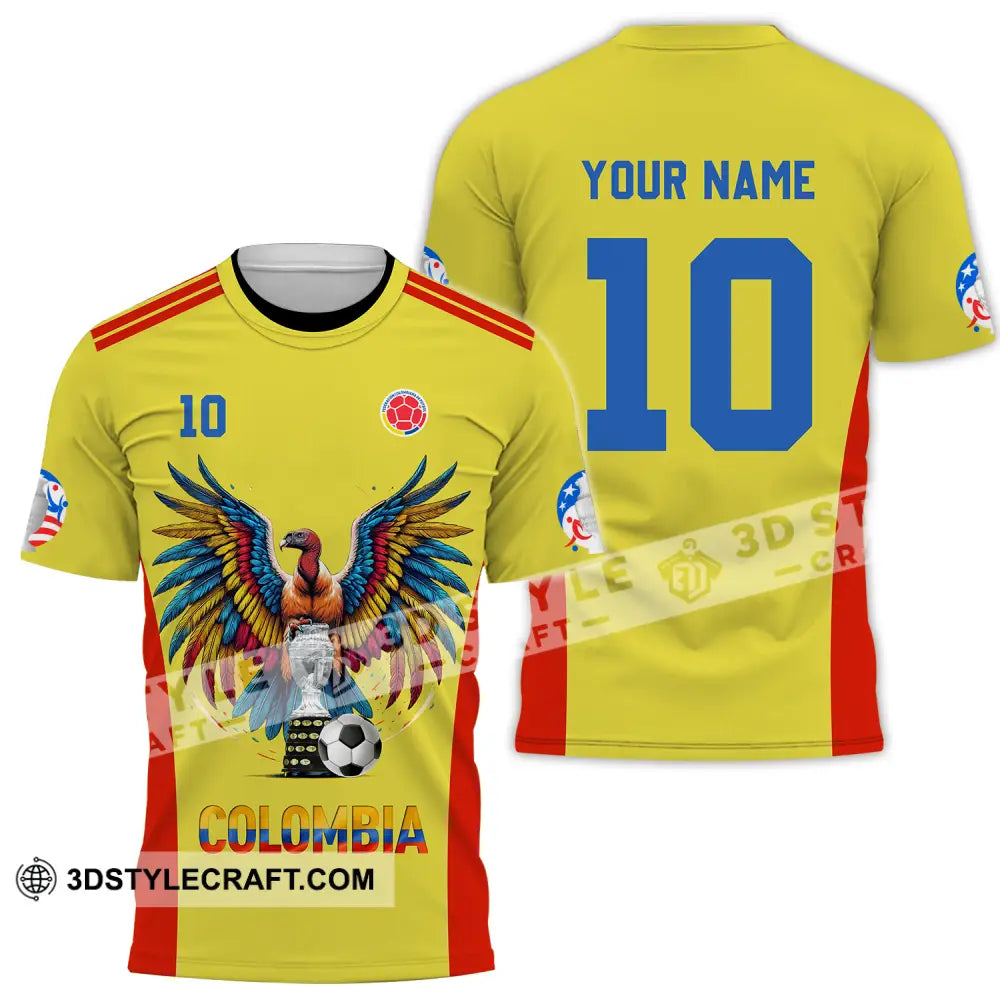 Unisex Shirt - Custom Name And Number Copa America Sport Colombia T-Shirt / S T-Shirt