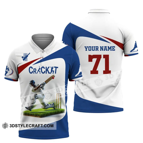 Unisex Shirt, Custom Name and Number Cricket Ball Shirt, Cricket Ball Polo Long Sleeve T-Shirt style option 4