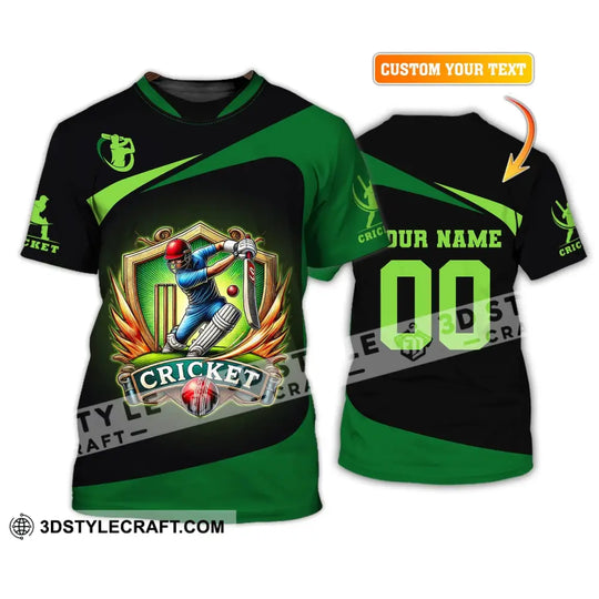Unisex Shirt, Custom Name and Number Cricket Shirt, Cricket Lover Hoodie Shirt Polo Long Sleeve, Gift for Cricket Players style option 1