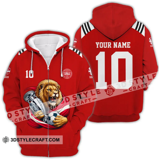 Unisex Shirt - Custom Name And Number Denmark Euro 2024 Shirt - Football Polo Shirt style option 3