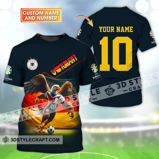Unisex Shirt - Custom Name And Number, Eagle Germany Euro 2024 style option 1