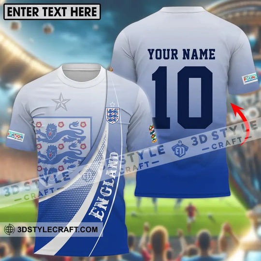 Unisex Shirt - Custom Name And Number, England Euro 2024 Shirt style option 1