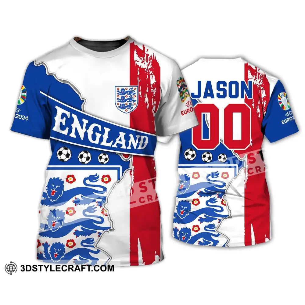 Unisex Shirt - Custom Name And Number England National Team T-Shirt / S T-Shirt