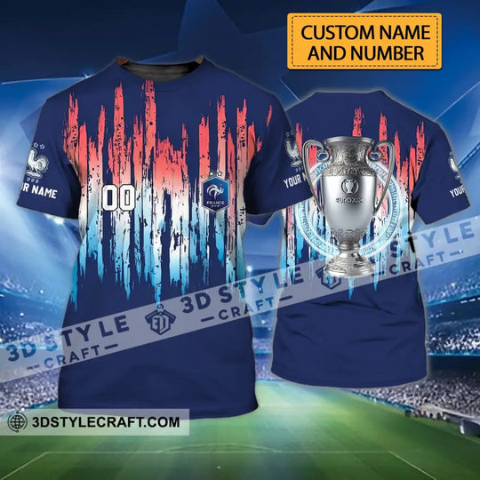 Unisex Shirt - Custom Name And Number Euro 2024 Shirt, Cup France National Team Shirt style option 1