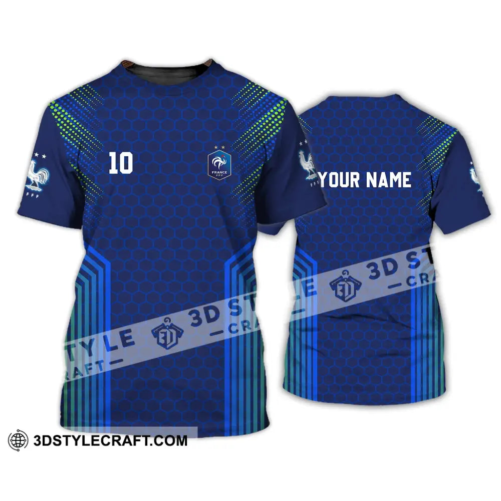 Unisex Shirt - Custom Name And Number Euro 2024 Fff France National Team T-Shirt / S T-Shirt