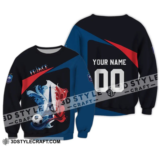 Unisex Shirt - Custom Name And Number Euro 2024 Shirt, France Team Shirt style option 4