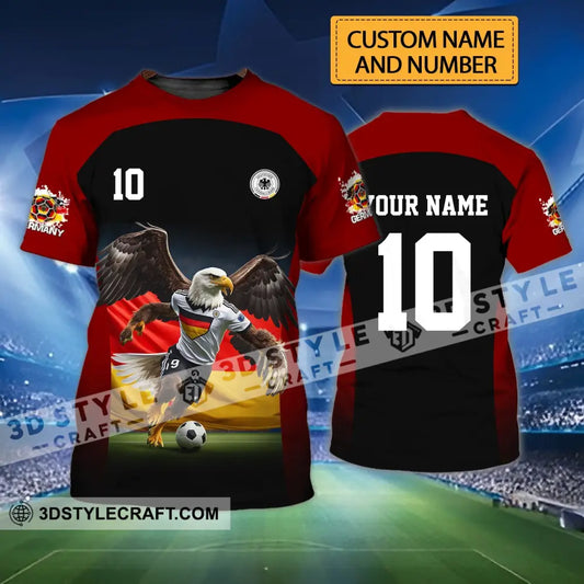 Unisex Shirt - Custom Name And Number Euro 2024 German Eagle T-Shirt