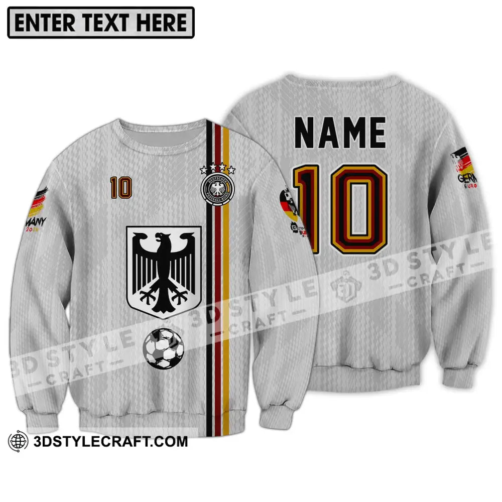 Unisex Shirt - Custom Name And Number Euro 2024 German Long Sleeve / S T-Shirt