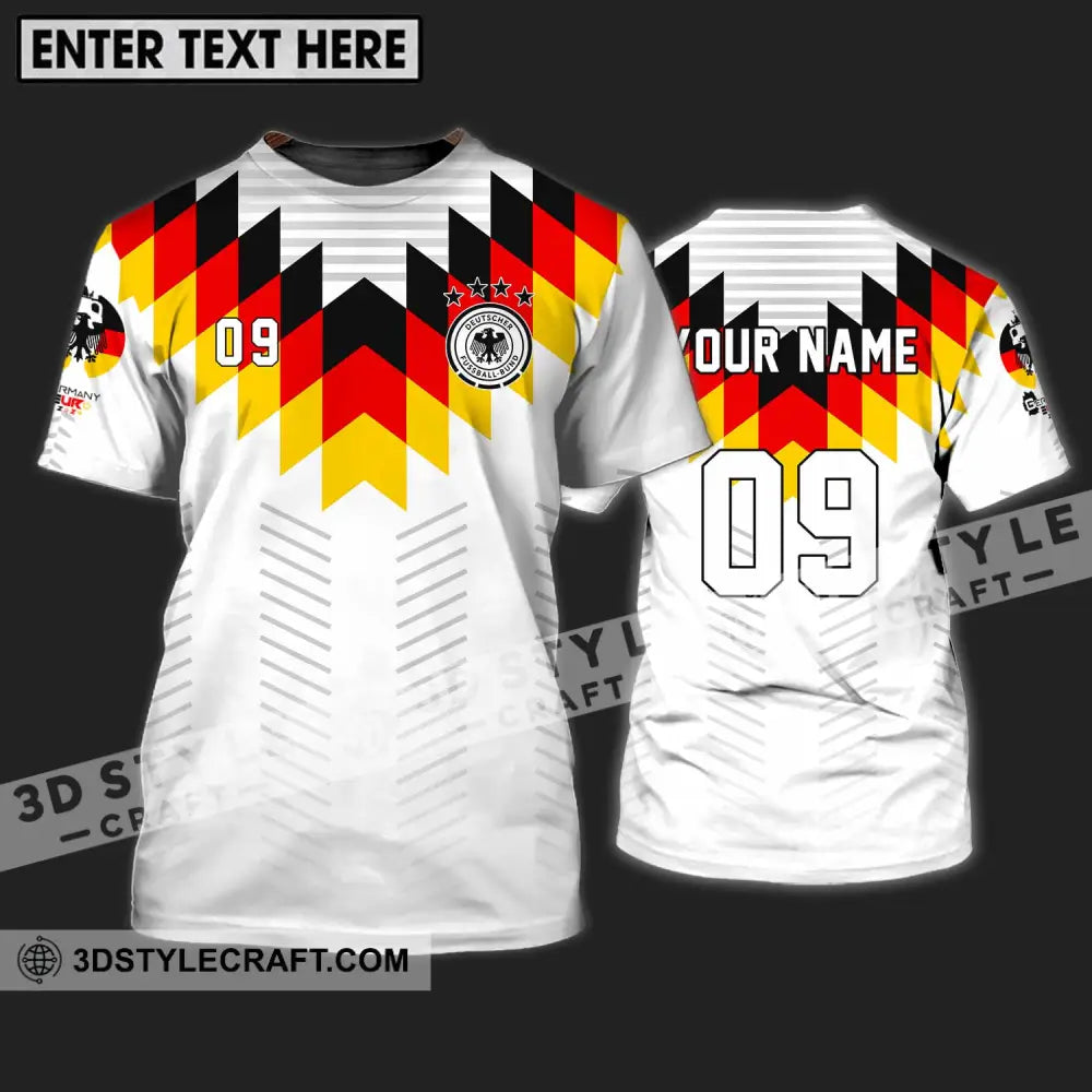 Unisex Shirt - Custom Name And Number Euro 2024 Germany National Team Flag Color T-Shirt / S T-Shirt