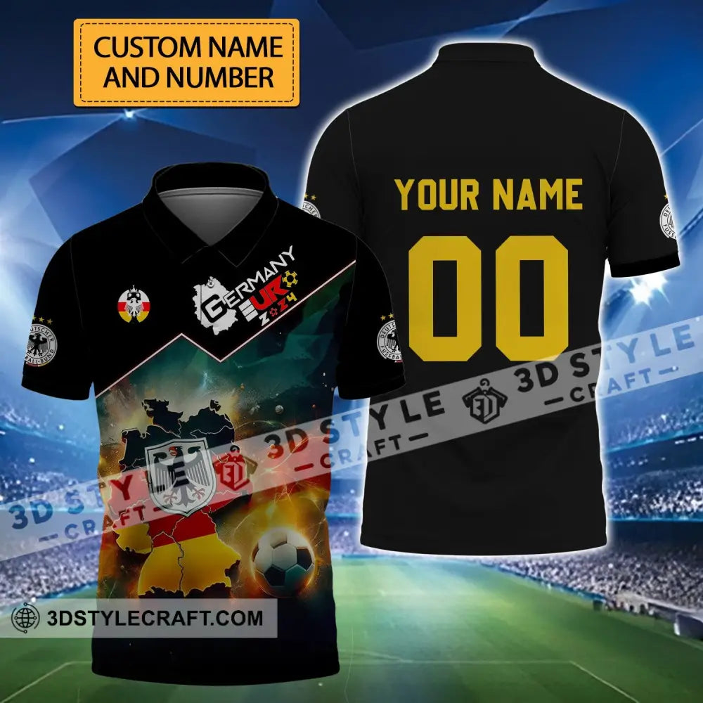 Unisex Shirt - Custom Name And Number Euro 2024 Germany Team Lover T-Shirt