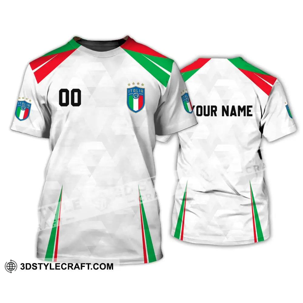 Unisex Shirt - Custom Name And Number Euro 2024 Italia Team T-Shirt / S T-Shirt