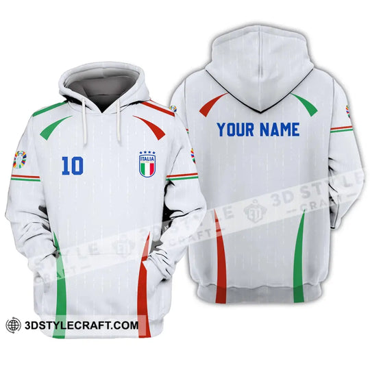 Unisex Shirt - Custom Name And Number Shirt, Euro 2024 Shirt, Italy Team style option 3