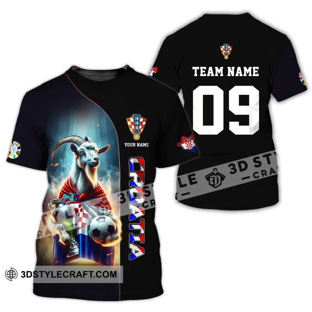 Unisex Shirt - Custom Name And Number Euro 2024 National Team Croatia T-Shirt / S T-Shirt