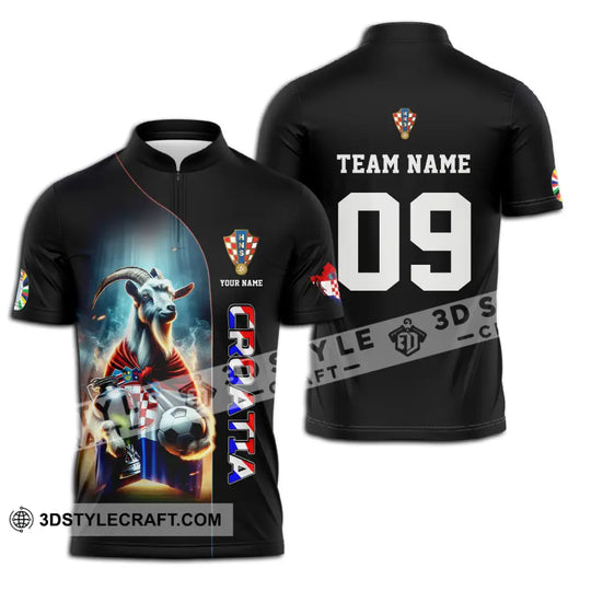 Unisex Shirt - Custom Name And Number Euro 2024 Shirt National Team, Croatia style option 3