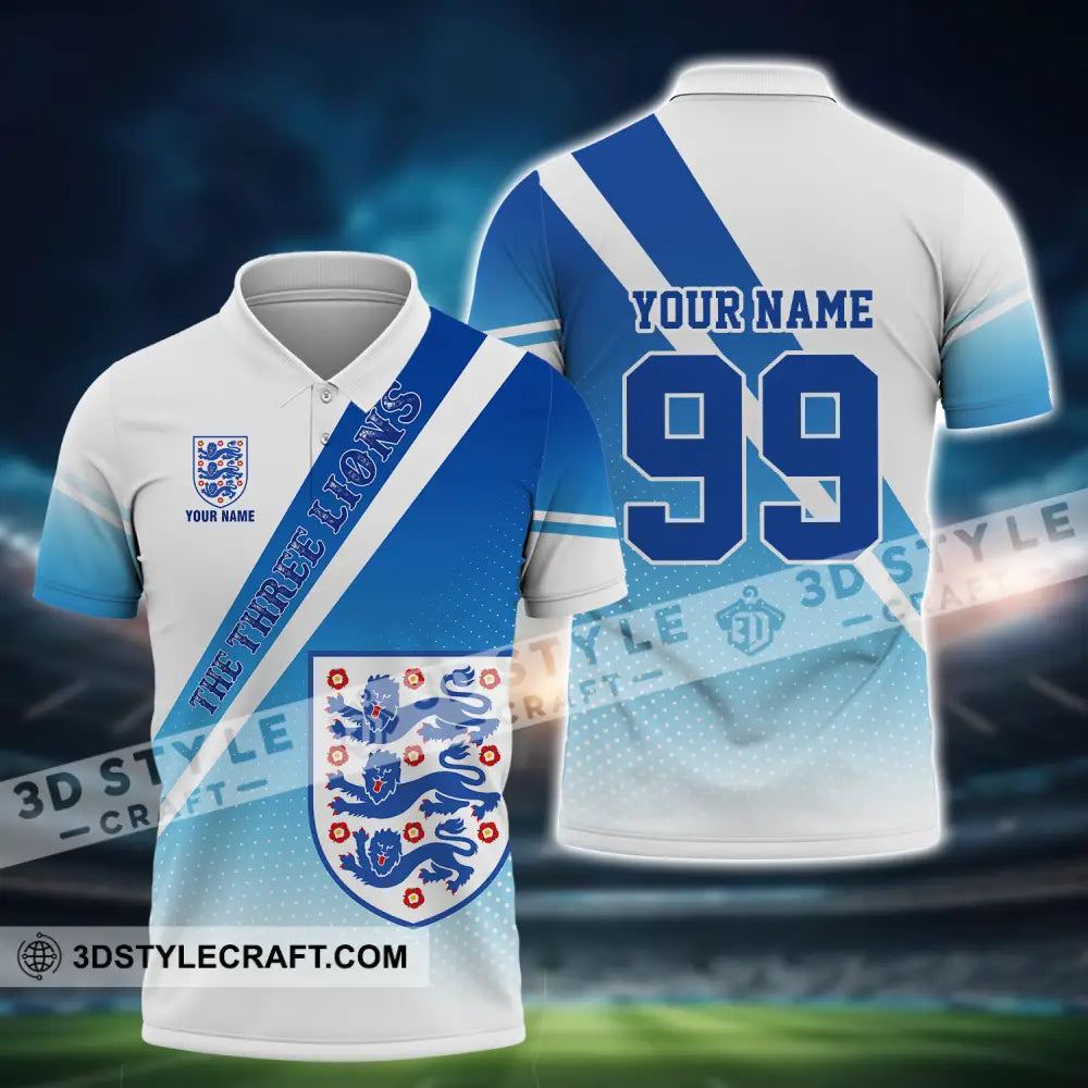 Unisex Shirt - Custom Name And Number Euro 2024 National Team England Polo / S T-Shirt