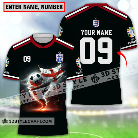 Unisex Shirt - Custom Name And Number Euro 2024 National Team England T-Shirt