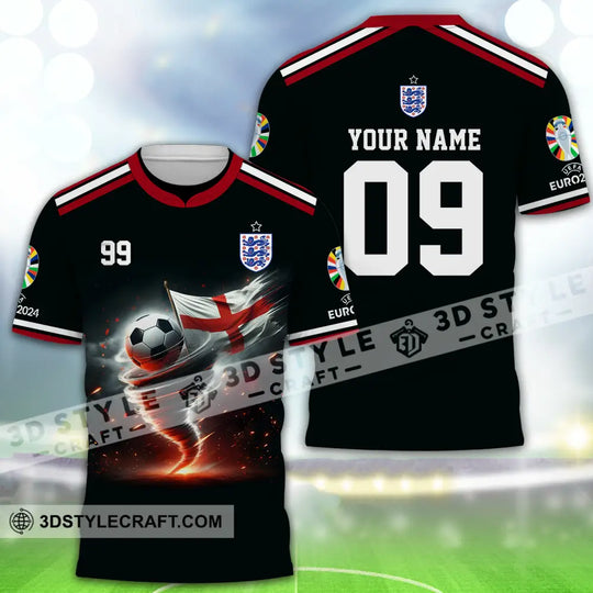 Unisex Shirt - Custom Name And Number Shirt, Euro 2024 National Team, England style option 2