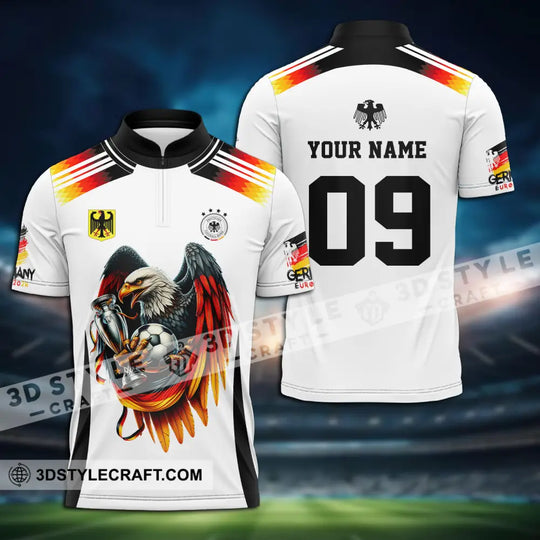 Unisex Shirt - Custom Name And Number Euro 2024 Shirt National Team, Germany Eagle Hugs The Ball style option 3