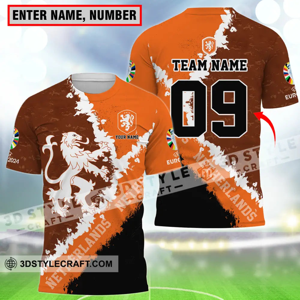 Unisex Shirt - Custom Name And Number Euro 2024 National Team Netherlands T-Shirt