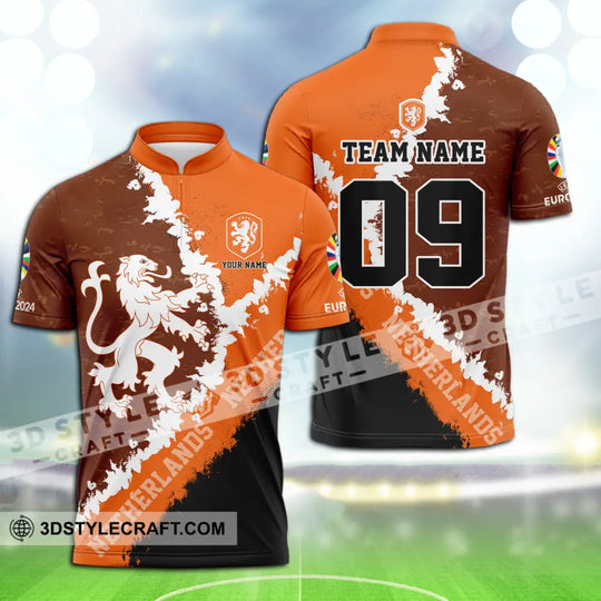 Unisex Shirt - Custom Name And Number Shirt, Euro 2024 National Team, Netherlands style option 3