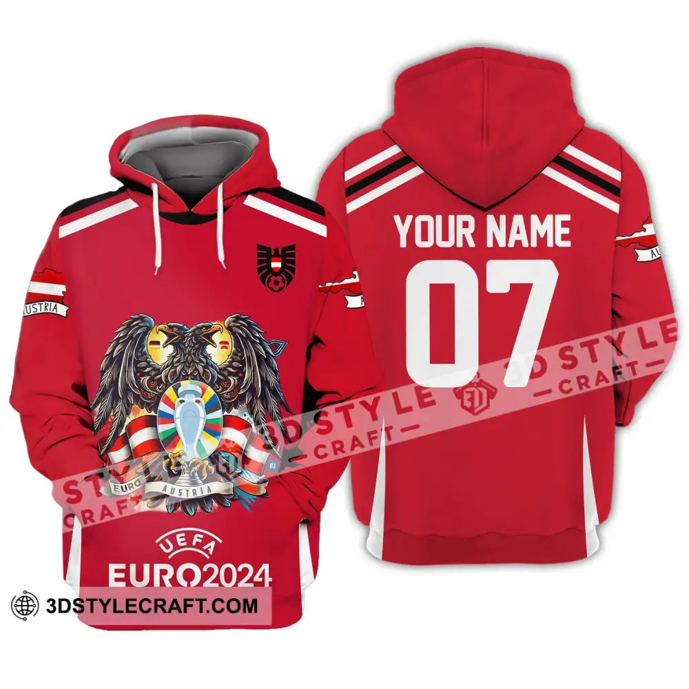 Unisex Shirt - Custom Name And Number Euro 2024 Sport Australia National Team Hoodie / S T-Shirt