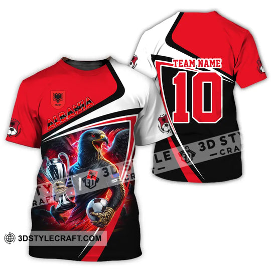 Unisex Shirt - Custom Name And Number Euro Team Shirt, Albania 2024 Team style option 2