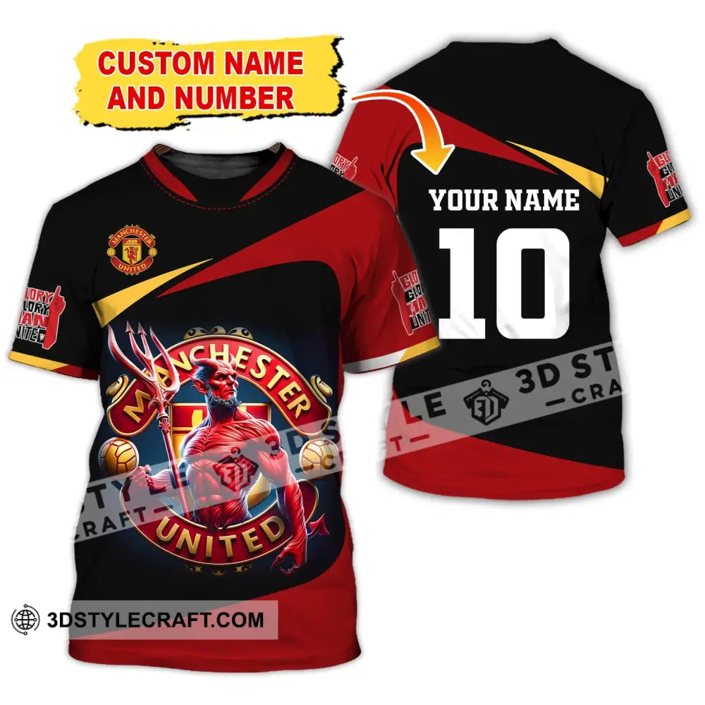 Unisex Shirt Custom Name And Number Football Euro 2024 Manchester United Polo Long Sleeve T-Shirt