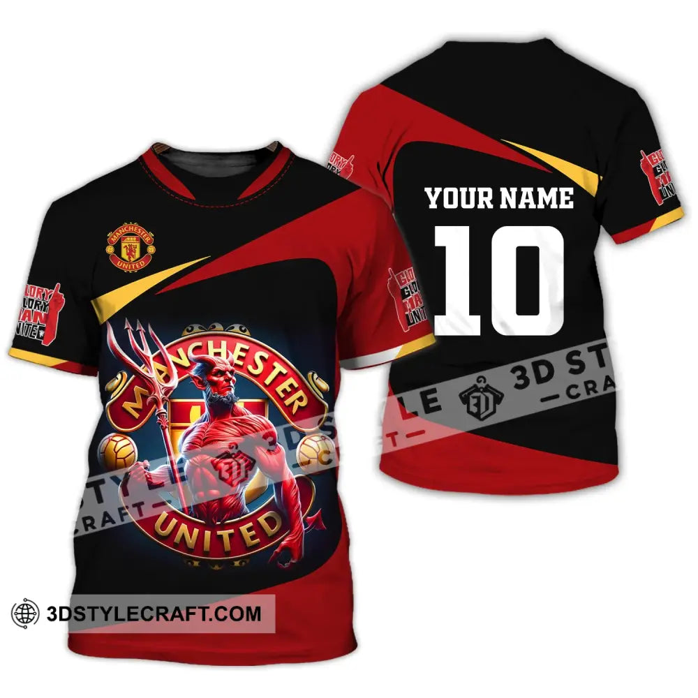 Unisex Shirt Custom Name And Number Football Euro 2024 Manchester United Polo Long Sleeve T-Shirt /