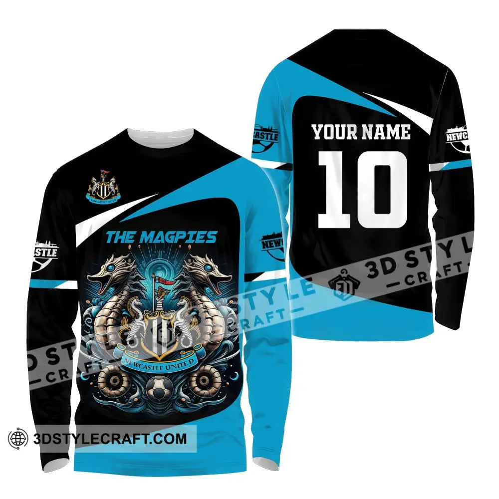 Unisex Shirt Custom Name And Number Football Euro 2024 Newcastle United Polo Long Sleeve / S T-Shirt