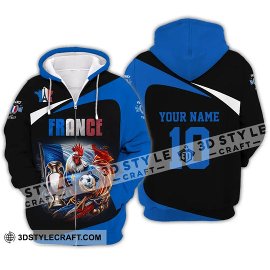 Unisex Shirt - Custom Name And Number Shirt, France National Team Euro 2024 Chicken France style option 3