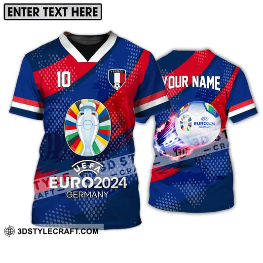 Unisex Shirt - Custom Name And Number France National Team Euro 2024 T-Shirt / S T-Shirt